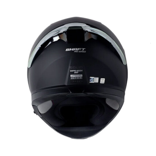 Casco Shaft Pro 612Dv Solid Negro Gris Visor Iridium Dorado