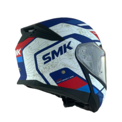 Casco Smk Gullwing Navig Blanco Azul Rojo