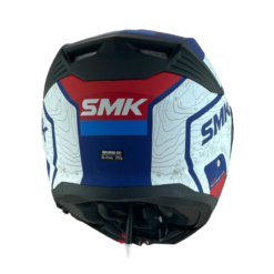 Casco Smk Gullwing Navig Blanco Azul Rojo