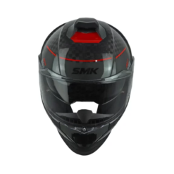 Casco Smk T-Car Nero Gp Negro Rojo