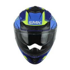 Casco Smk Typhoon Aerot Azul Amarillo