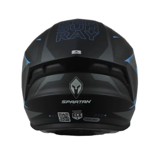 Casco Spartan Draken S Sun Ray Negro Azul