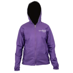 Chaqueta Poliester Bullet Doble Faz Fem Negro Morado