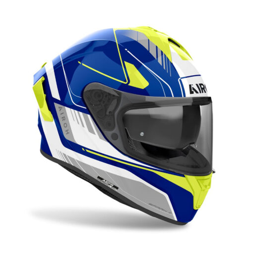 Casco Airoh Spark 2 Chrono Azul Amarillo - Image 3