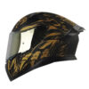 Casco Shaft Pro 612Dv Evo Apex Predat Dorado Negro Visor Dorado - Punto Llantas 3