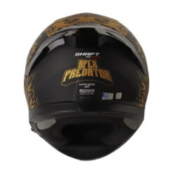 Casco Shaft Pro 612Dv Evo Apex Predat Dorado Negro Visor Dorado 3 - Punto Llantas 1