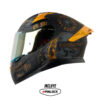 Casco Shaft Pro 612Dv Evo Encripter Negro Dorado Visor Iridium Dorado - Punto Llantas 4