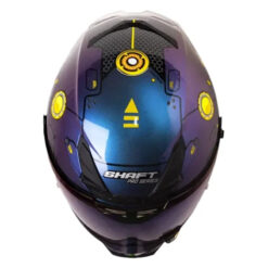 Casco Shaft Pro 615Dv Meckha Camaleon Amarillo Visor Iridium Azul 2 - Punto Llantas 2