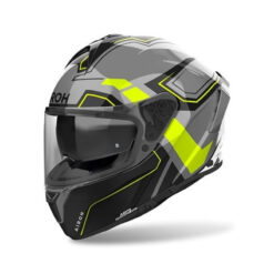 Casco Airoh Spark 2 Dart Amarillo Gris Brillo