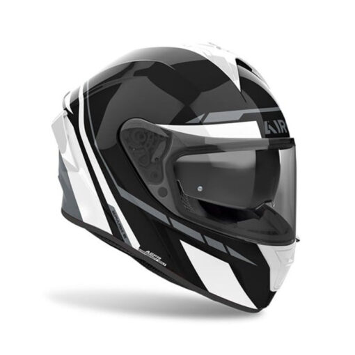 Casco Airoh Spark 2 Spinner Blanco Gris Brillo - Image 3