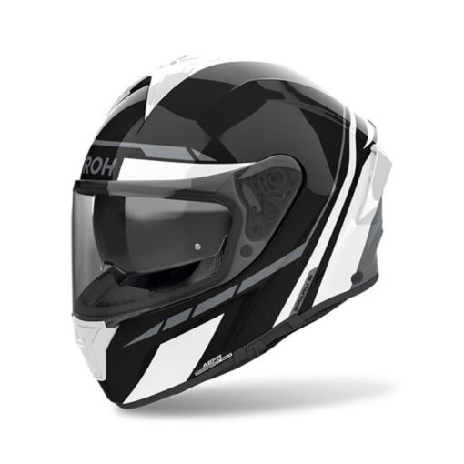 Casco Airoh Spark 2 Spinner Blanco Gris Brillo