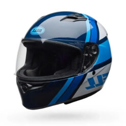 Casco Bell Qualifer Chasm Azul Blanco Brillo