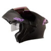 Casco Hro 3400Dv Evo Solid Negro Morado Visor Iridium Morado - Punto Llantas 2