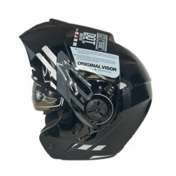Casco Ich 3110 Cicu Negro Brillante Gris