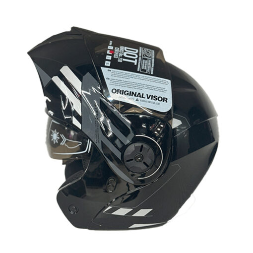 Casco Ich 3110 Cicu Negro Brillante Gris