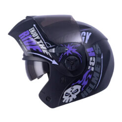 Casco Ich 3110 Speed Mast Negro Brillante Morado