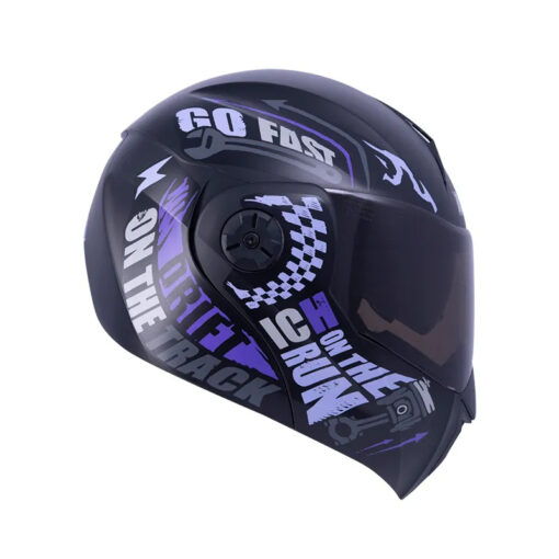 Casco Ich 3110 Speed_Mast Negro Morado Visor Dorado - Image 4
