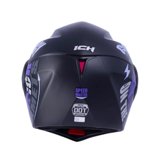 Casco Ich 3110 Speed_Mast Negro Morado Visor Dorado - Image 3