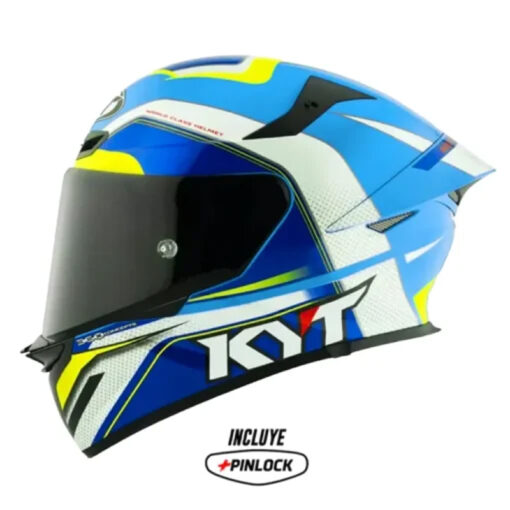 Casco Kyt Tt Revo Grand Prix Blanco Azul