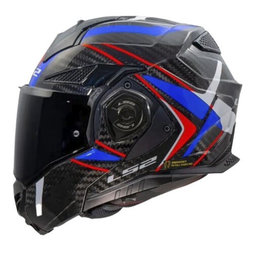 Casco Ls2 Ff901 Advant x Carbon Blanco Azul