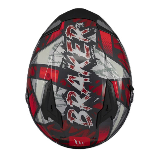 Casco Mt Braker Sv Fury Gris Rojo Brillante - Image 4