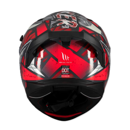 Casco Mt Braker Sv Fury Gris Rojo Brillante - Image 2