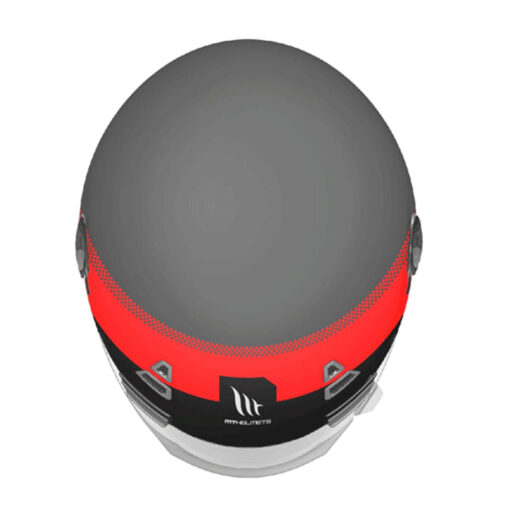 Casco Mt Jarama Factory Gris Mate Rojo - Image 3