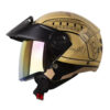 Casco Shaft 212 Ballistic Beige Negro Visor Iridium Rojo - Punto Llantas 4