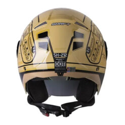 Casco Shaft 212 Ballistic Beige Negro Visor Iridium Rojo 3 - Punto Llantas 1