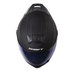 Casco Shaft 502 Solid Negro Azul Visor Iridium Azul 2 - Punto Llantas 2