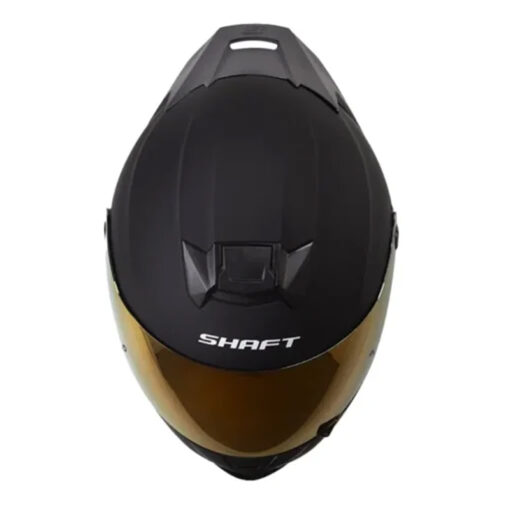 Casco Shaft 502sp Solid Negro Rojo Visor Iridium Rojo - Image 3