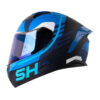 Casco Shaft 582Sp Acenes Azul Oscuro Visor Iridium Azul - Punto Llantas 3