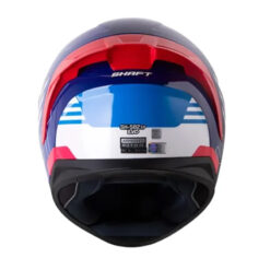 Casco Shaft 582Sp Acenes Blanco Azul Visor Iridium Rojo 3 - Punto Llantas 2