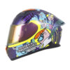 Casco Shaft 582Sp Evo Dexter Camaleon Amarillo Visor Iridium Morado - Punto Llantas 3
