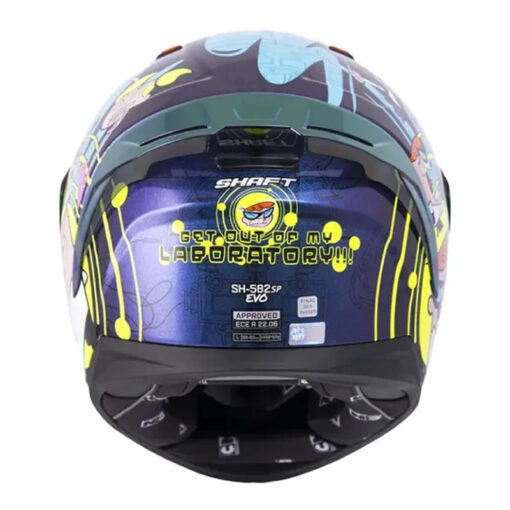 Casco Shaft 582Sp Evo Dexter Camaleon Amarillo Visor Iridium Morado - Image 2