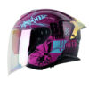Casco Shaft Pro 240Dv Franz Morado Azul Iridium Fucsia - Punto Llantas 4