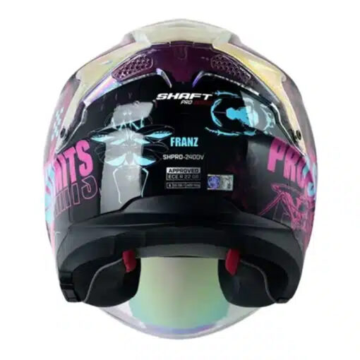 Casco Shaft Pro 240Dv Franz Morado Azul Iridium Fucsia - Image 2