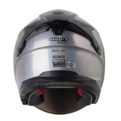 Casco Shaft Pro 240Dv Solid Camaleon Gris Claro Visor Iridium Azul 3 - Punto Llantas 2