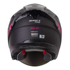 Casco Shaft Pro 240Dv Solid Negro Fucsia Visor Iridium Morado 3 - Punto Llantas 2