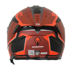 Casco Spartan Hawk Sv Titan Negro Mate Rojo 2 1 - Punto Llantas 2