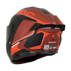 Casco Spartan Hawk Sv Titan Negro Mate Rojo 3 1 - Punto Llantas 4
