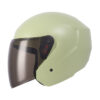 Casco Tech T10 Solid Blanco Verde Mate - Punto Llantas 3