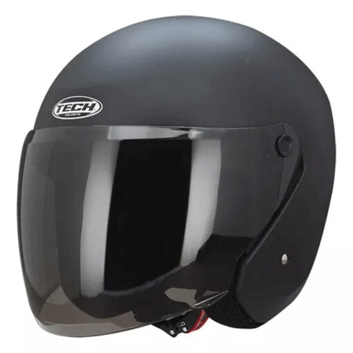 Casco Tech T10 Solid Negro - Image 2