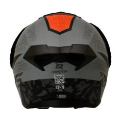 Casco X Sports 165 Girard Gris Mate Rojo 2 - Punto Llantas 3