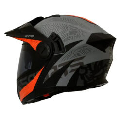 Casco X Sports 165 Girard Gris Mate Rojo 3 - Punto Llantas 2