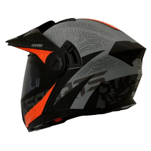 Casco X-Sports 165 Girard Gris Mate Rojo - Image 3