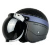 Casco Xtrong 206B Cruise Negro Mate Gris Purpura - Punto Llantas 4