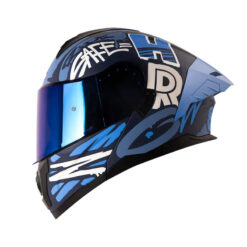 Casco Hro 3480 Tags Azul Mate