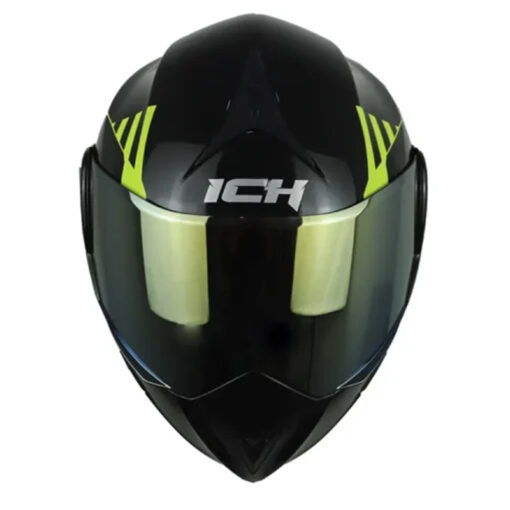 Casco Ich 3110 Cicu Negro Amarillo Visor Dorado - Image 2