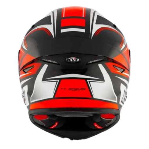 Casco Kyt Tt Revo Tourist Rojo Gris - Image 3